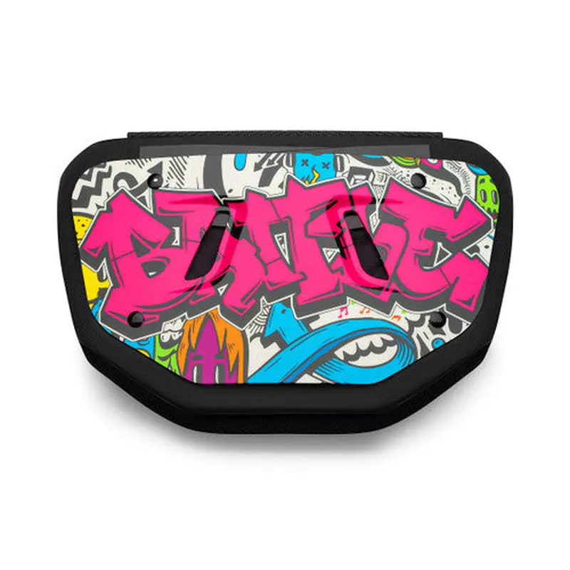 New Battle "Graffiti" Chrome Football Back Plate - Youth
