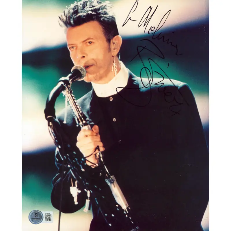 David Bowie Authentic Signed 8x10 Vertical Photo Autographed BAS #AE08695