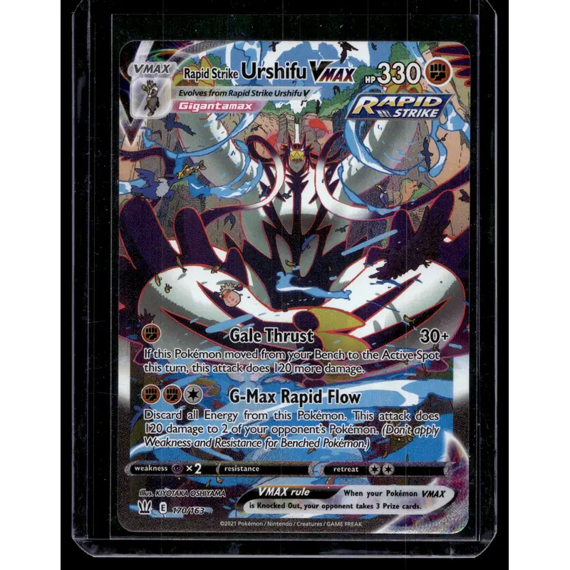 2021 Pokemon - Sword & Shield - Battle Styles - Secret - Rapid Strike Urshifu VMAX #170