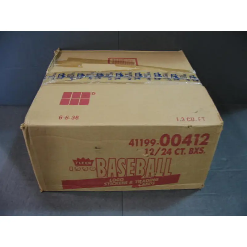 1990 Fleer Baseball Cello Case (12 Box) (00412)