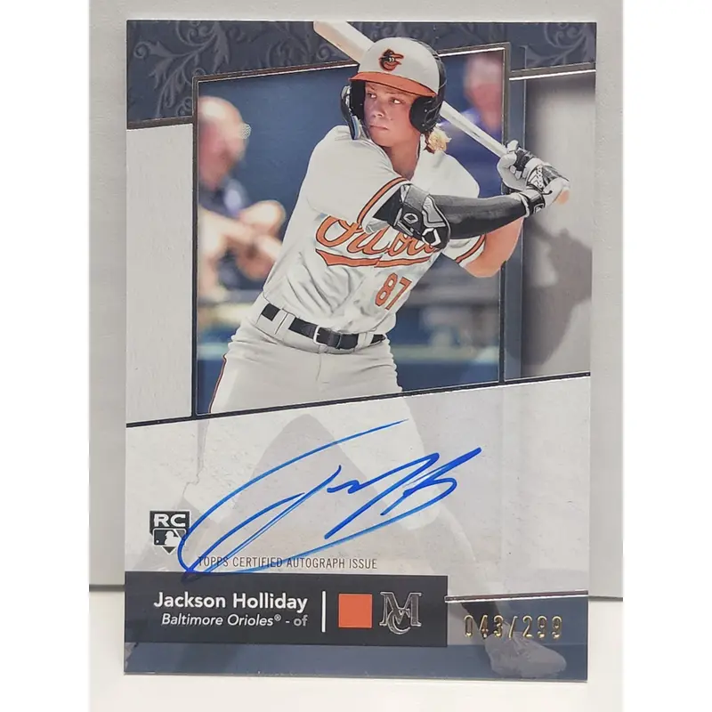 Jackson Holliday 2024 Topps Museum Collection Archival Rookie Auto #43/299