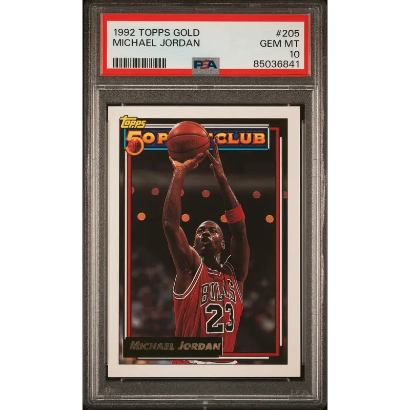 Michael Jordan 1992 Topps Gold #2015 PSA 10 Gem Mint