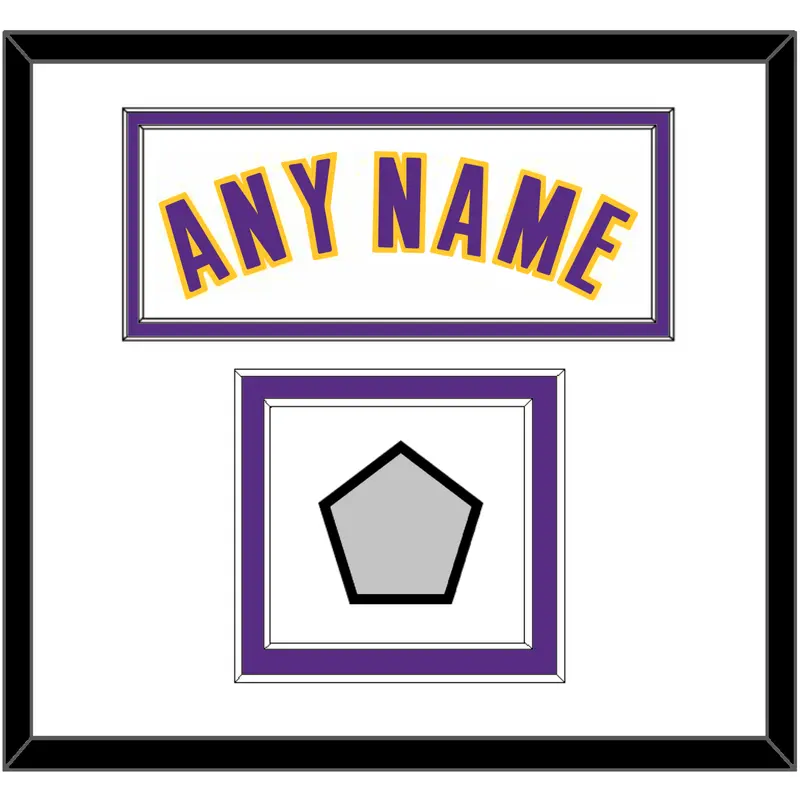 Los Angeles Name & Finals Patch - Alternate White (2002-2018) - Double Mat 1