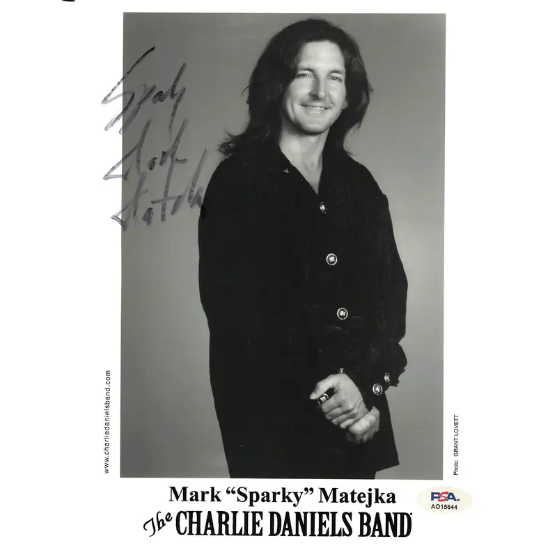 Mark "Sparky" Matejka signed 8x10 photo PSA/DNA Autographed The Charlie Daniels Band
