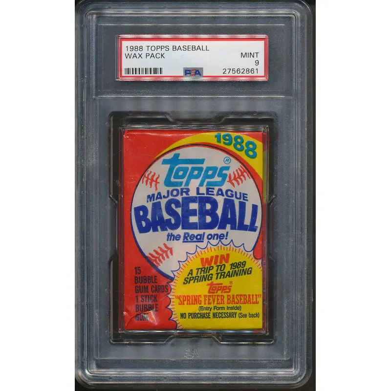 1988 Topps Baseball Unopened Wax Pack PSA 9