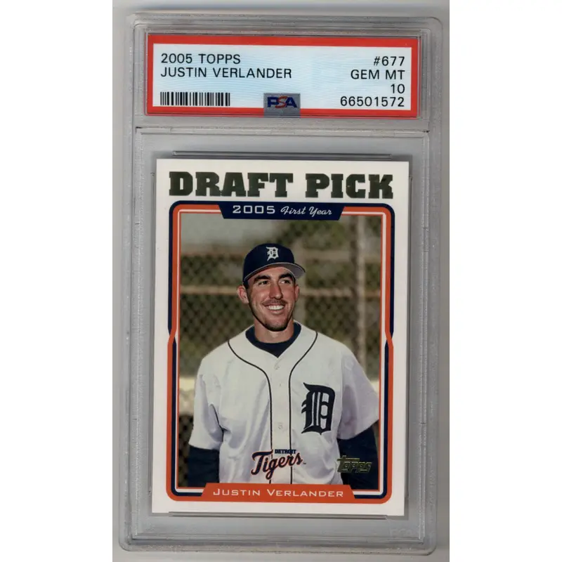 Justin Verlander 2005 Topps #677 FY Rookie PSA 10 Gem Mint