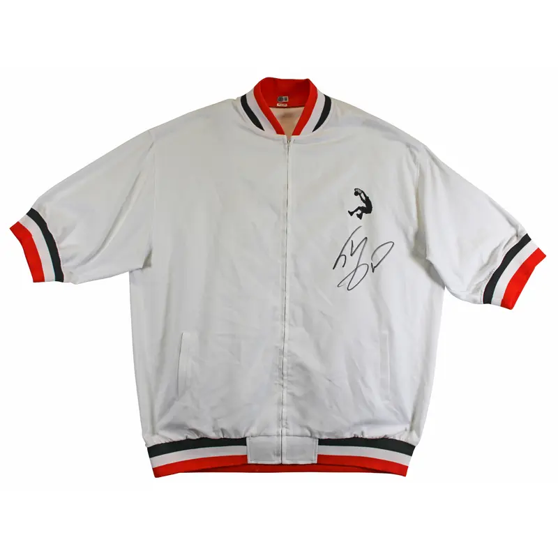 Shaquille O'Neal Authentic Signed White Adidas Warm-Up Jacket BAS Wit #2W958081