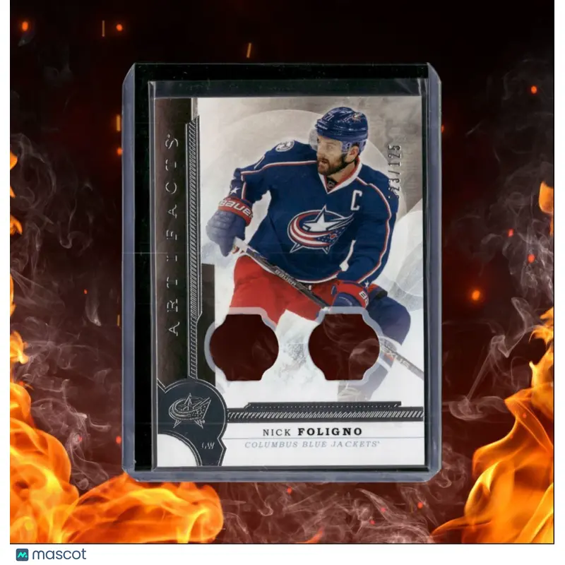 2016-17 Upper Deck Artifacts Nick Foligno Dual Jersey Relic 123/125 #83