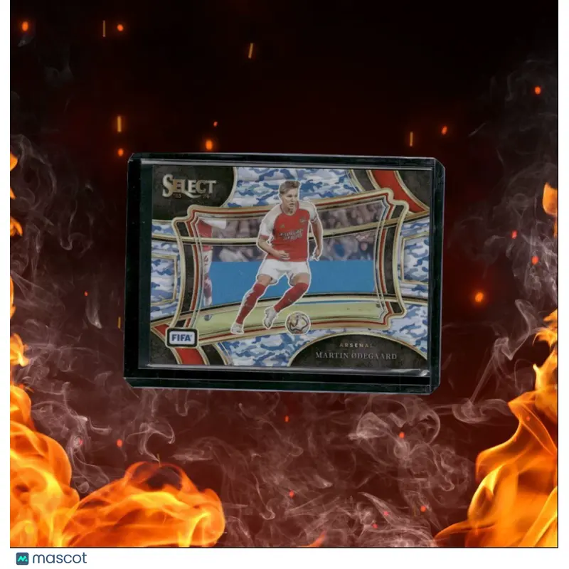 2023 Panini Select FIFA Martin Odegaard Blue Camo Prizm Field Level 27/99 #13
