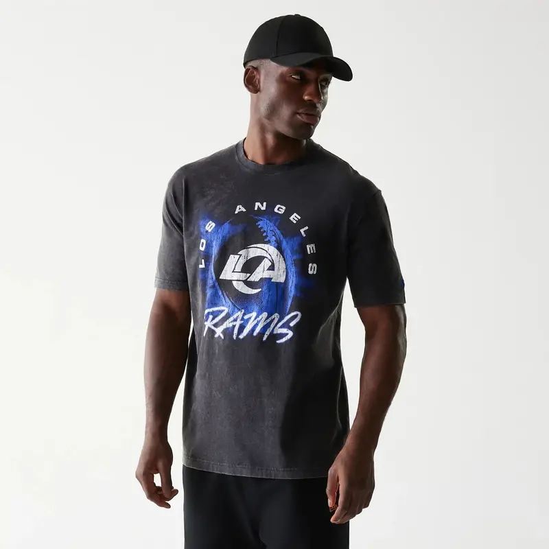 LA Rams NFL Sport Night Black T-Shirt