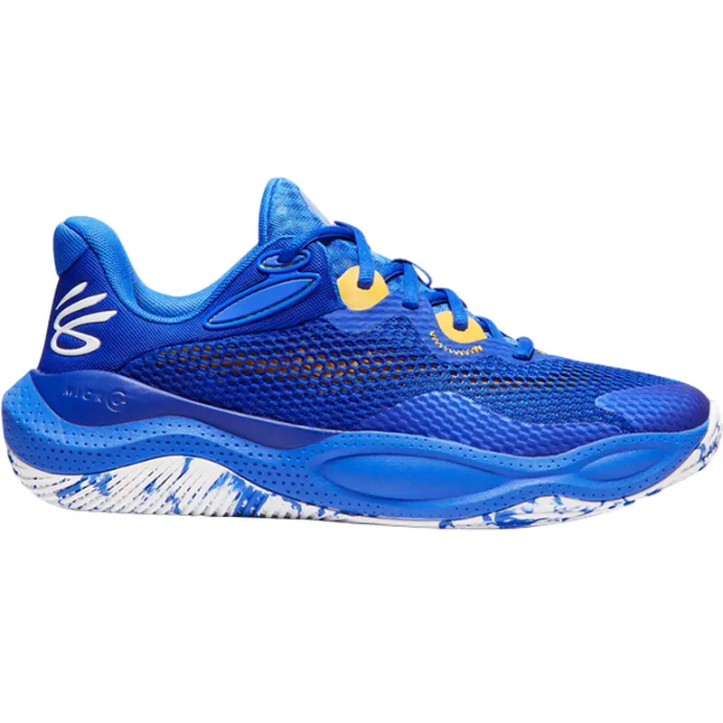 UNDER ARMOUR SNEAKERS MEN BLU/YLW CURRY SPLASH 24 3027636-401