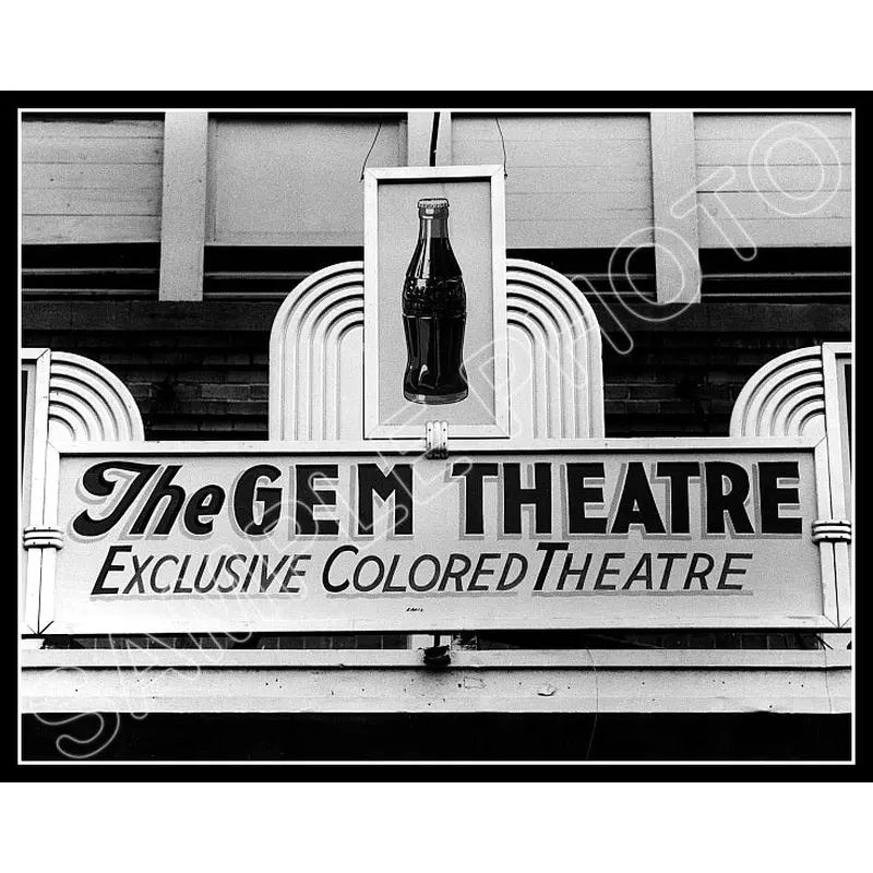 1939 Waco Texas Colored Theater 11X14 Photo - 2583