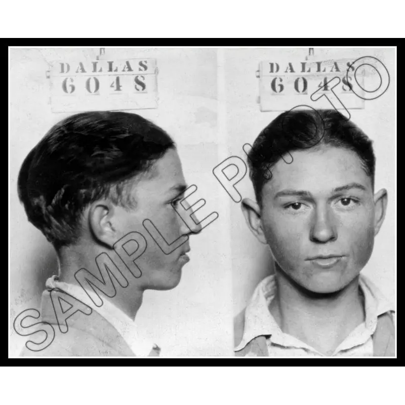 Clyde Barrow Mugshot 8X10 Photo - 1926 Dallas Texas - 2630