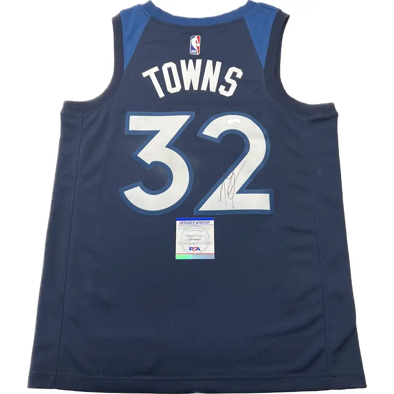 Karl Anthony Towns Signed Jersey PSA/DNA Minnesota Timberwolves Autographed