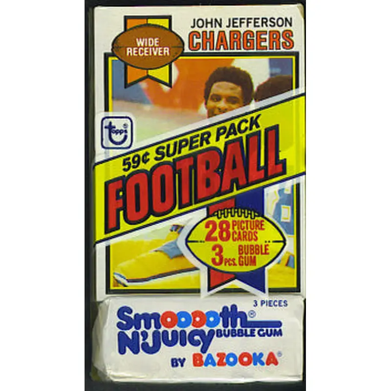 1979 Topps Football Unopened Super Cello Pack