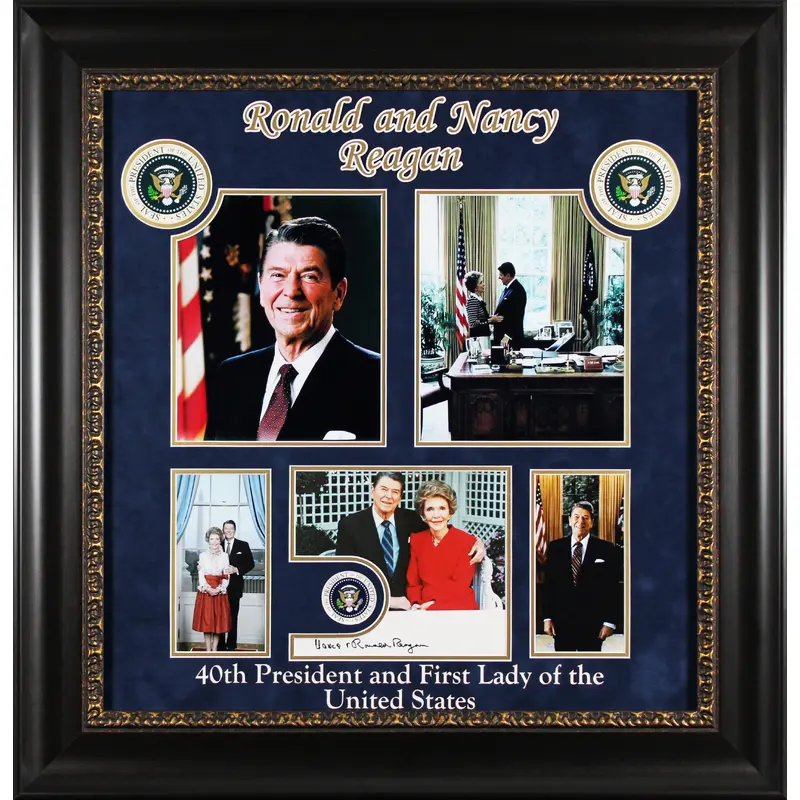 Ronald & Nancy Reagan Authentic Signed 8x10 Framed Photo BAS #AE13586