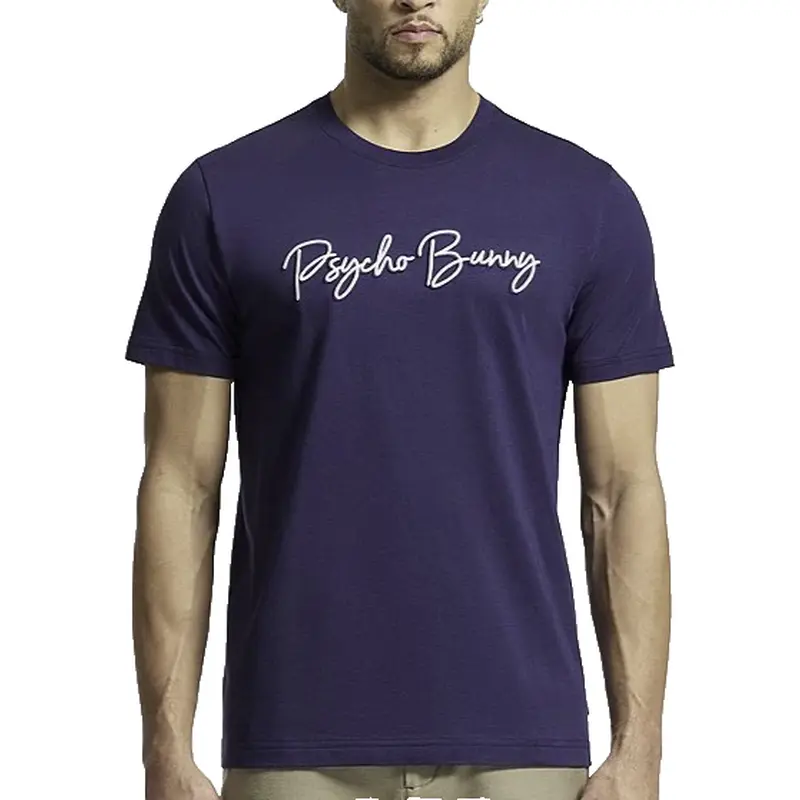 PSYCHO BUNNY T-SHIRT B6U112E200 BLUE