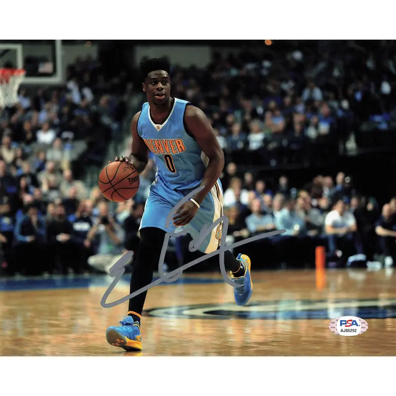 Emmanuel Mudiay signed 8x10 photo PSA/DNA Denver Nuggets Autographed Jazz