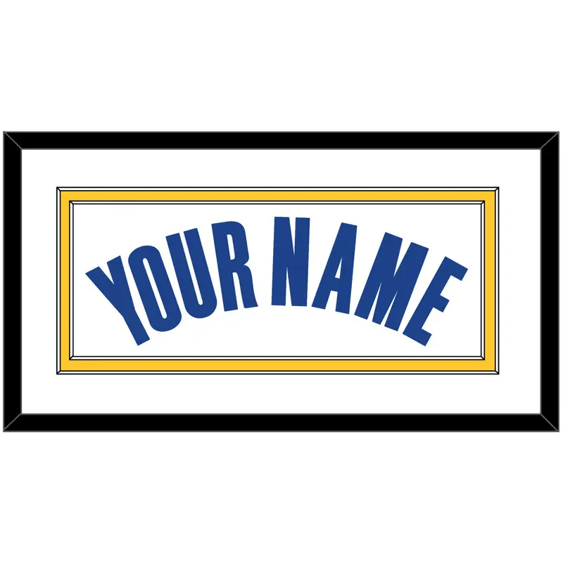 Golden State Name - White Association - Double Mat 1