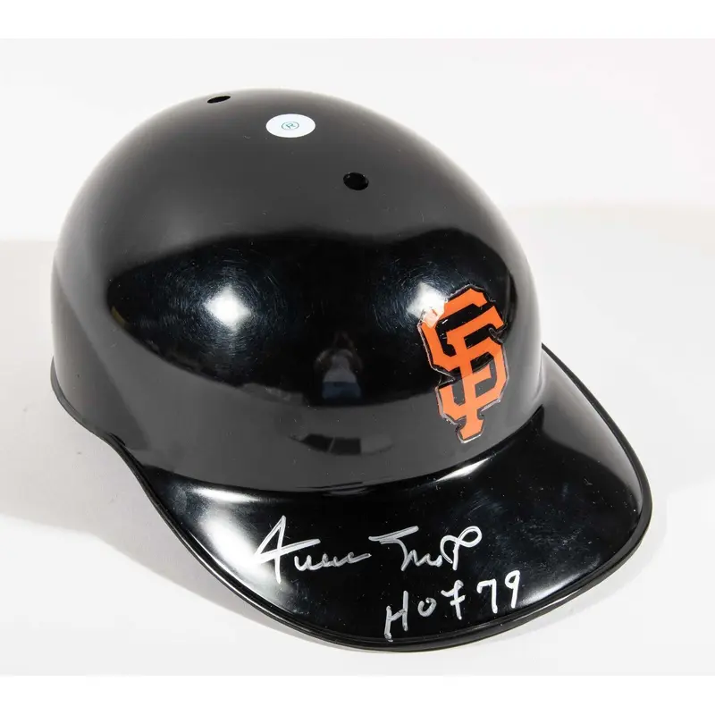 Willie Mays HOF 1979 Signed Authentic San Francisco Game Giants Helmet JSA COA