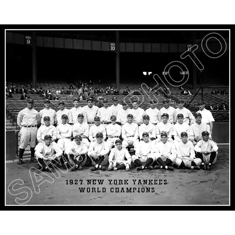 1927 New York Yankees 11X14 Photo - Gehrig Ruth Lazzeri - 2160