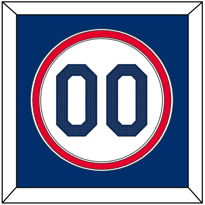 Los Angeles Number - Home White - Double Mat 2