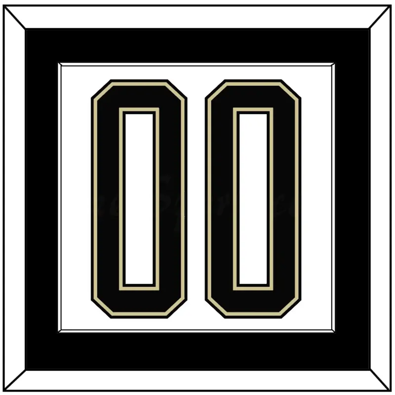 Pittsburgh Number (Back) - 2014 Stadium Series White - Single Mat 1