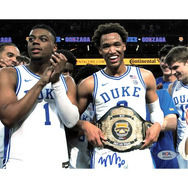 WENDELL MOORE signed 8x10 Photo PSA/DNA Duke Blue Devils Autographed