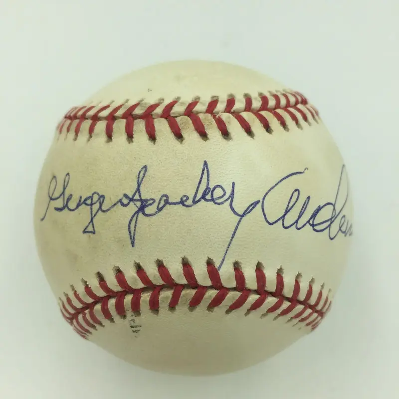 George Sparky Anderson Full Name Signed National League Baseball JSA COA