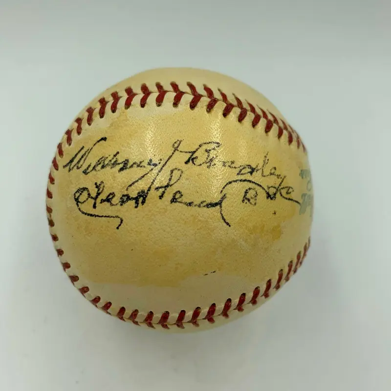Williams Bill Bradley Single Signed American League Baseball Only One Known JSA