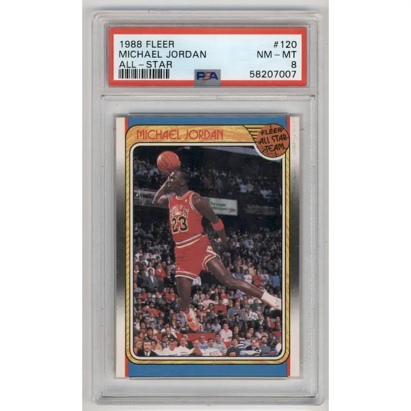 Michael Jordan 1988 Fleer All-Star #120 PSA 8 Nm-Mint 7007