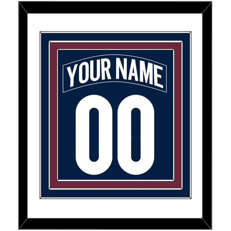 Colorado Nameplate & Number (Back) Combined - Alternate Navy - Triple Mat 1