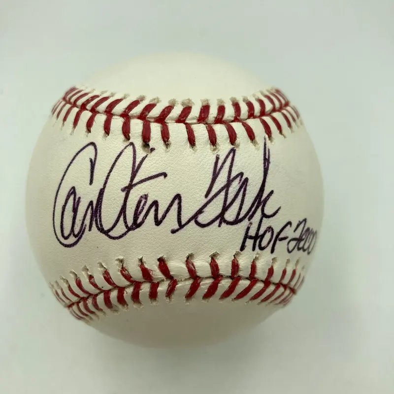 Carlton Fisk Hall Of Fame 2000 Signed Official Major League Baseball JSA COA