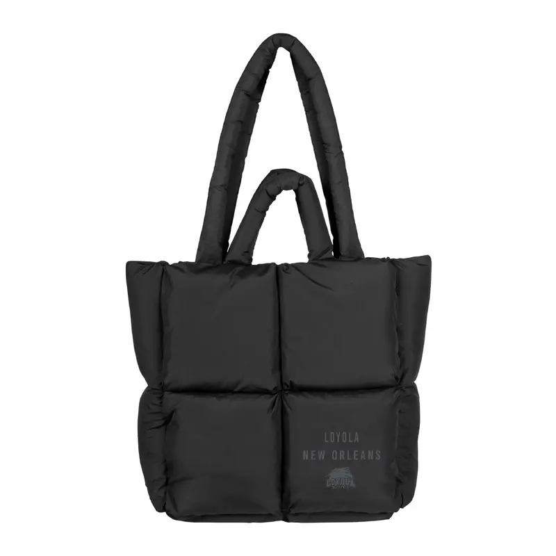 Loyola New Orleans Black Puff Tote