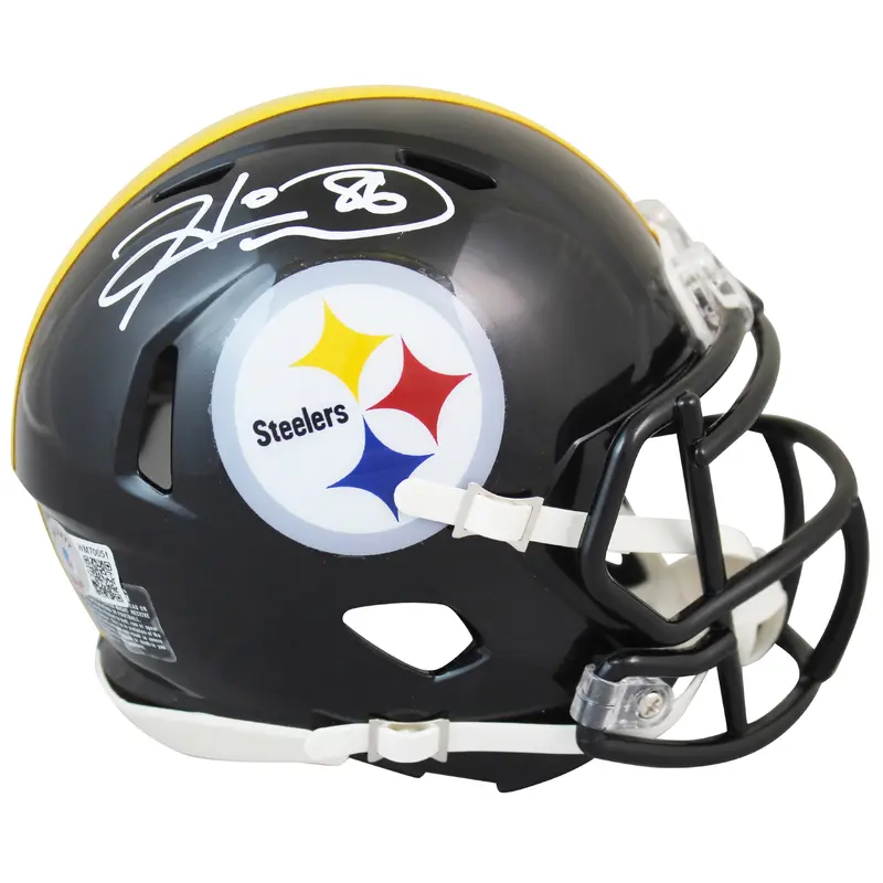 Steelers Hines Ward Authentic Signed Speed Mini Helmet Autographed BAS Witnessed