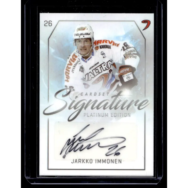 2018-19 Cardset Signature Platinum Edition - Jarkko Immonen /125