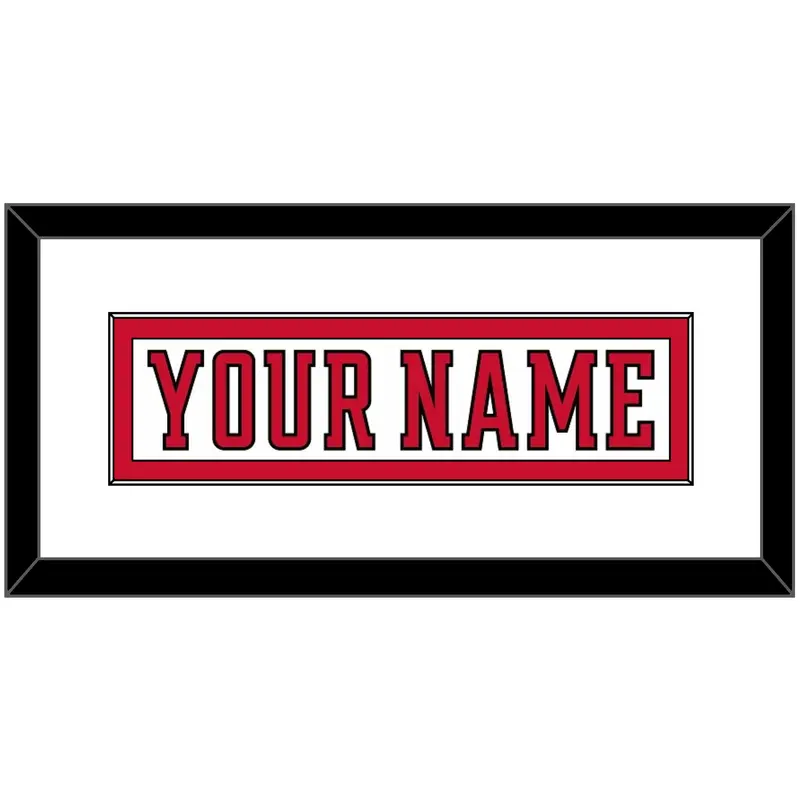 Calgary Nameplate - Road White (2017-2020) - Single Mat 1