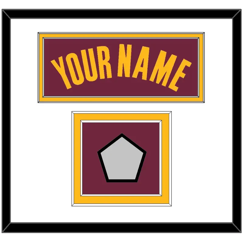 Cleveland Name & Finals Patch - Road Red (2010-2017) - Double Mat 1