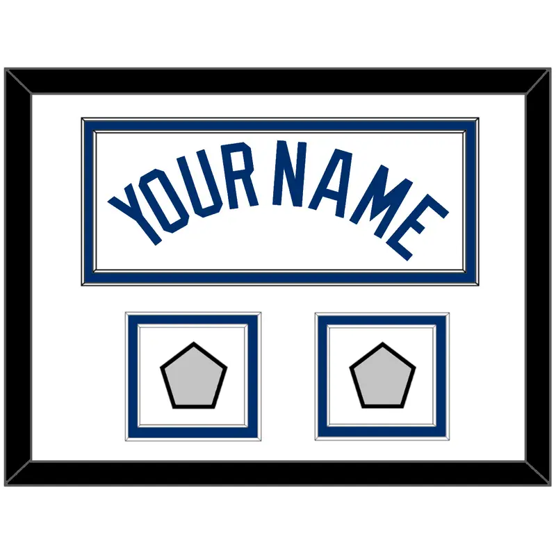 Los Angeles Name & 2 World Series Champions Patches - Home White (2007-2023) - Double Mat 1