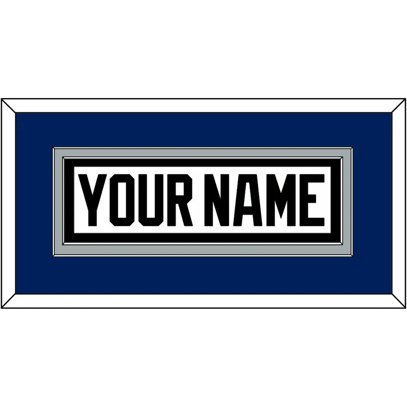 Tampa Bay Nameplate - Home White (2001-2007) - Double Mat 3