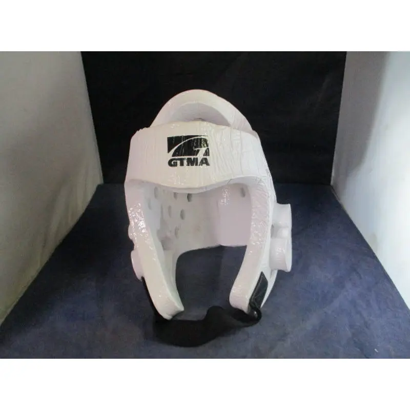 Used White Martial Arts Foam Head Gear