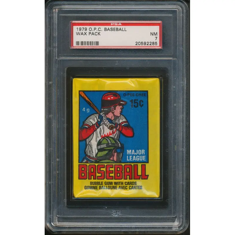 1979 OPC O-Pee-Chee Baseball Unopened Wax Pack PSA 7