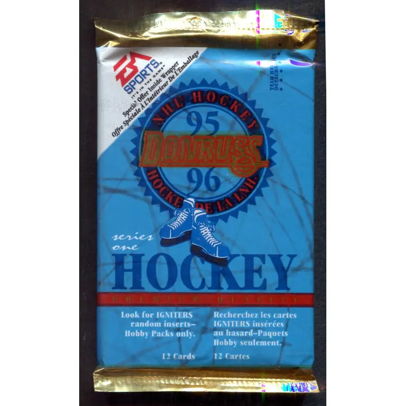 1995/96 Donruss Hockey Unopened Series 1 Pack (Hobby) (12)
