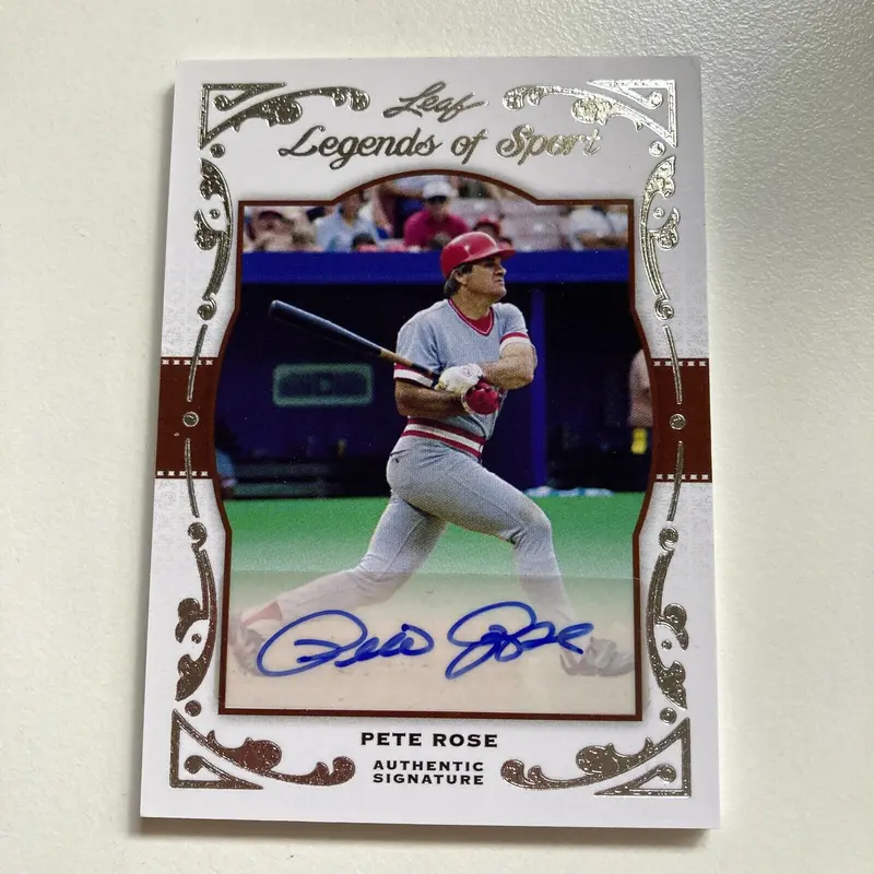 2011 Leaf Legends Of Sport Pete Rose Auto #10/10 Signed Baseball Card