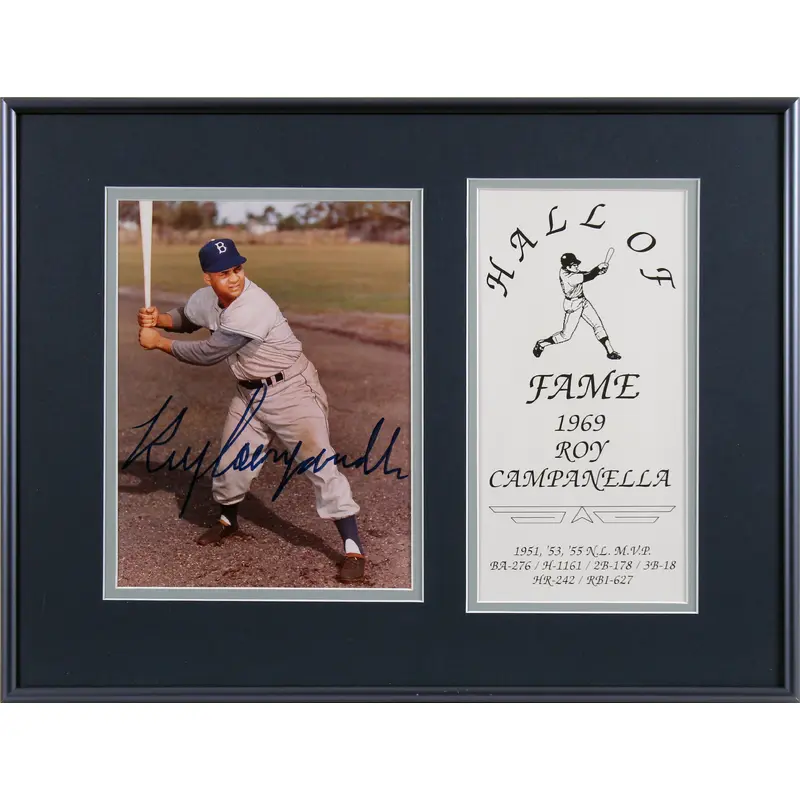 Dodgers Roy Campanella Authentic Signed Framed 7x9 Photo BAS #AA03711