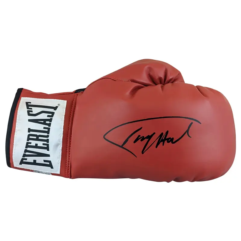 Larry Holmes Authentic Signed Right Hand Red Everlast Boxing Glove BAS Witnessed
