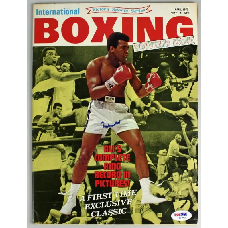 Muhammad Ali Authentic Signed 1973 Boxing International Magazine PSA/DNA #I91752