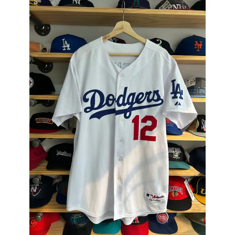 Vintage Los Angeles Dodgers Jeff Kent Authentic Majestic Jersey 48 XL