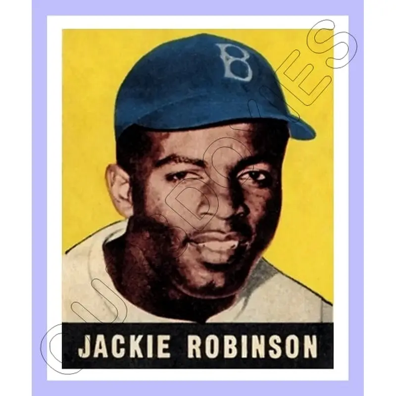 Jackie Robinson 1948 Leaf Reproduction Card - 3872