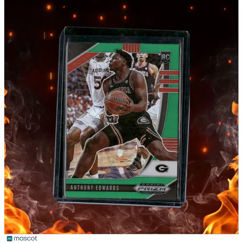 2020-21 Panini Prizm Draft Picks Anthony Edwards Green Prizm Rookie #1